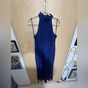 Elegant Blue Sleeveless Junpsuit
